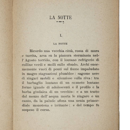 Canti Orfici. (Die Tragödie des letzten Germanen in Italien).