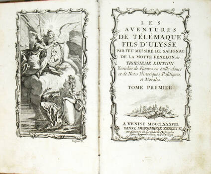 Les aventure de Télémaque fils d'Ulysse...Troisieme édition enrichie de figures en taille douce et de notes historiques, politiques, et morales.