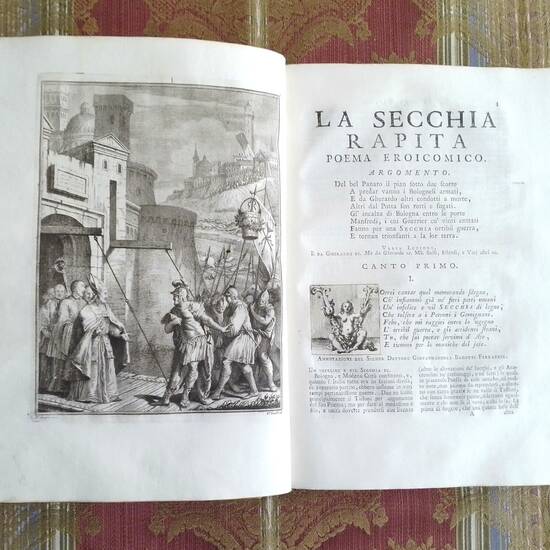 La Secchia Rapita. Poema eroicomico...colle Dichiarazioni di Gaspare Salviani romano, si aggiungono la prefazione, e le annotazioni di Gianandrea Barotti...e la Vita del Poeta composta da Lodovico Antonio Muratori...