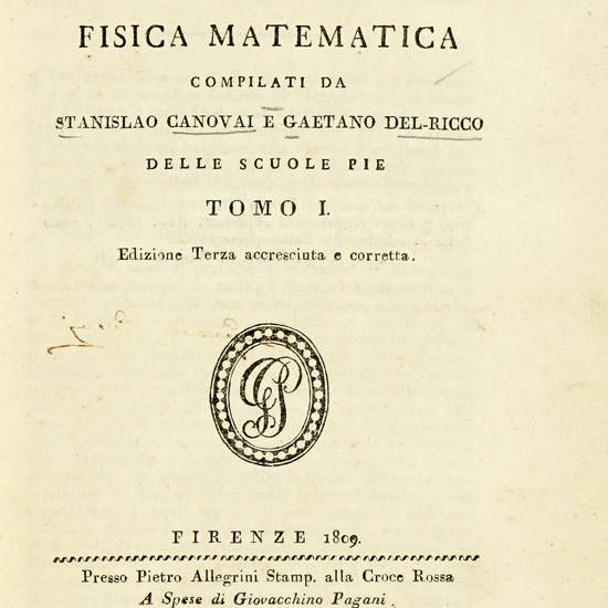 Elementi di fisica matematica. Edizione terza accresciuta e corretta... Elementi di fisica matematica. Edizione terza accresciuta e corretta...