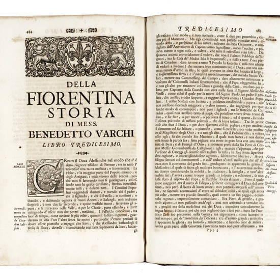 Storia Fiorentina, nella quale principalmente si contengono l'ultime Revoluzioni della Repubblica Fiorentina e lo stabilimento del Principato nella Casa de' Medici... Storia Fiorentina, nella quale principalmente si contengono l'ultime Revoluzioni della Repubblica Fiorentina e lo stabilimento del Principato nella Casa de' Medici...