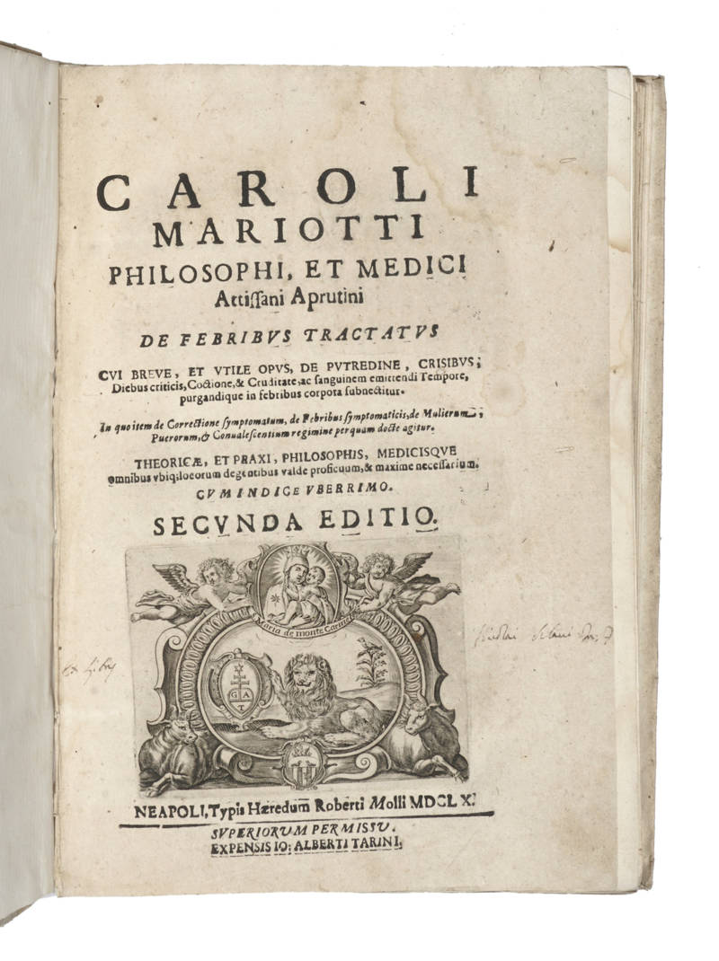 De Febribus Tractatus cui breve, et utile opus, de putredine, crisibus, diebus criticis, coctione, & eruditate, ac sanguinem emittendi tempore purgandique in febribus corpota subnectitur...Secunda Editio. De Febribus Tractatus cui breve, et utile opus, de putredine, crisibus, diebus criticis, coctione, & eruditate, ac sanguinem emittendi tempore purgandique in febribus corpota subnectitur...Secunda Editio.