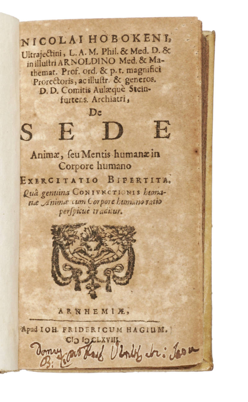 De Sede Animae, seu Mentis humanae in Corpore humano...