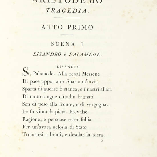 Aristodemo/ Tragedia/ Dell'Abate/ Vincenzo Monti.
