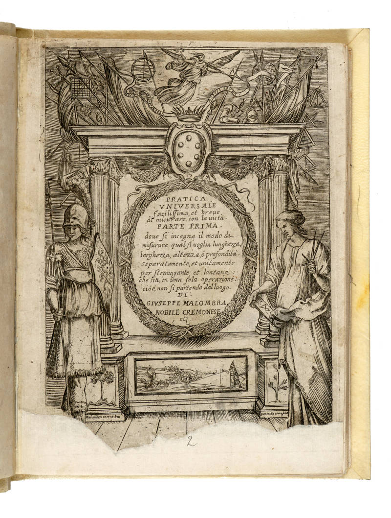 Pratica universale facilissima et breve di misurare con la vista... (parte I). Della pratica unte del misurare con la vista... (Parte II).