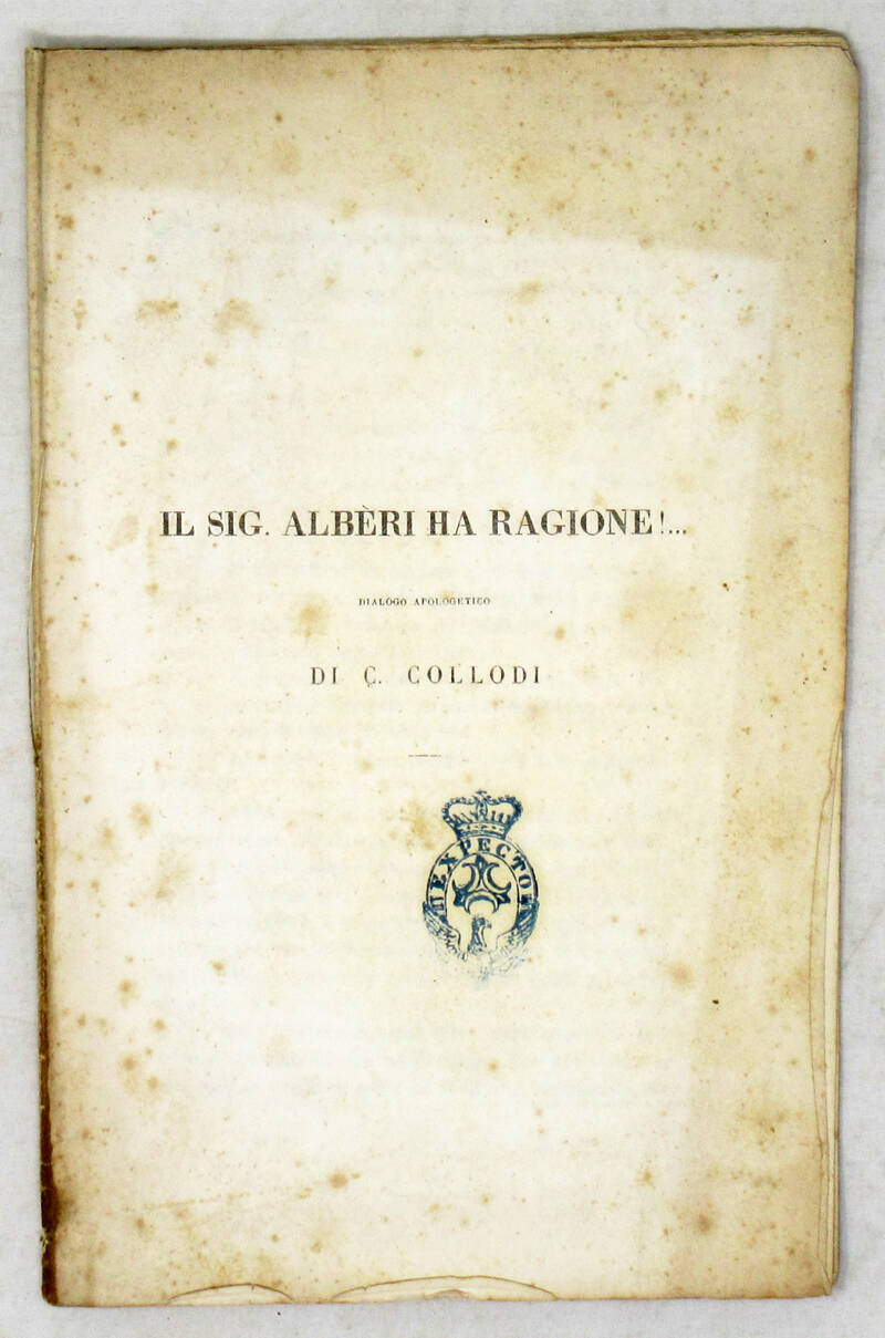 Il sig. Albèri ha ragione! ...Dialogo apologetico. Il sig. Albèri ha ragione! ...Dialogo apologetico.