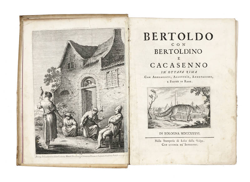 Bertoldo con Bertoldino e Cacasenno.