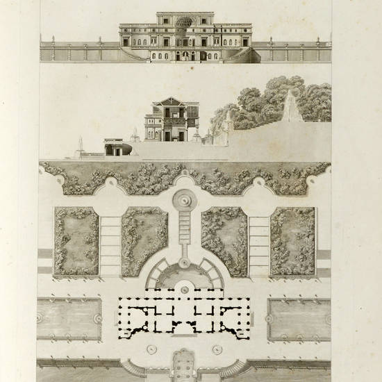 Choix des plus célèbres maisons de plaisance de Rome et de ses environs, misurées et dessinées.