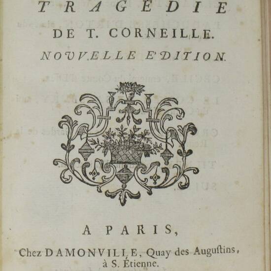 Le Comte d'Essex. Tragédie. Nouvelle édition.