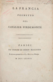 La Francia. Poemetto.