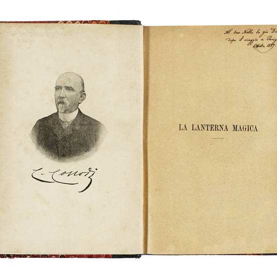 La lanterna magica di Giannettino [...] illustrato da E. Mazzanti. LEGATO CON: Perodi Emma, I bambini delle diverse nazioni a casa loro con 31 vignette appositamente disegnate da Enrico Mazzanti.