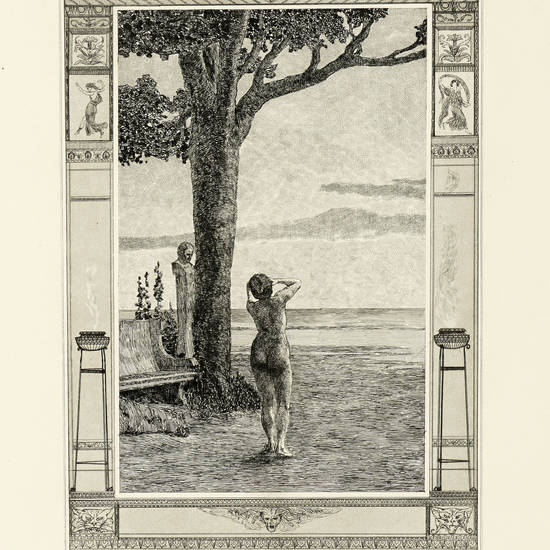 Amor und Psyche. Ein Märchen des Apulejus. Aus dem Lateinischen von Reonhold Jachmann. Illustrirt in 46 Original-Radirungen und Ornamentiert von Max Klinger. (E.-F. Opus 5).