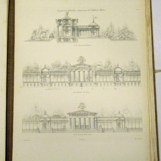 LAVORI e progetti di valenti architetti moderni. Edizione del Giornale dell'Ingegnere, Architetto ed Agronomo.