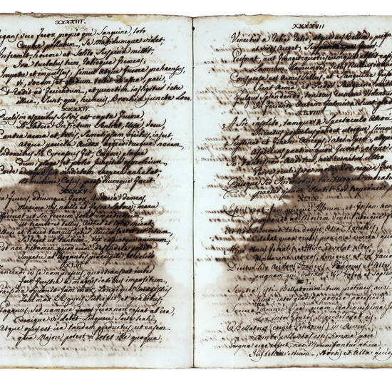 Gerusalemme liberata. Traduzione latina dei Canti: III, IV, V, VI, VIII, XI, X, XI a cura di Carlo Binazzi. (Precede: 2 lettere autografe del Binazzi dirette al p. Fortunato Mannozzi, Firenze, 26 genn.-13 luglio 1829; 1 lettera autografa firmata del Manno