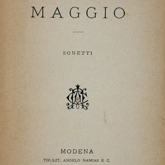 Maggio. Sonetti.