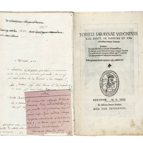 De origine et amplitudine civitatis Veronae. De viris illustribus antiquis Veronensibus...