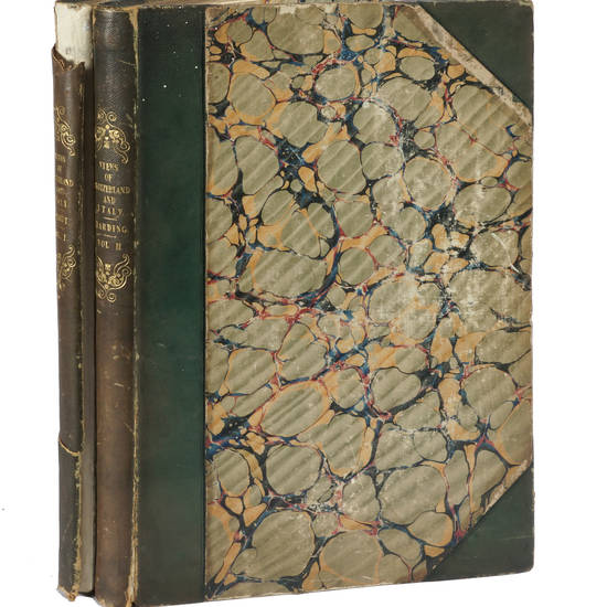 One hundred and four views of Switzerland and Italy, adapted to illustrate Byron, Rogers, Eustace...from Drawings by Prout, Harding Engraved by Allen, Fisher, Kernott......