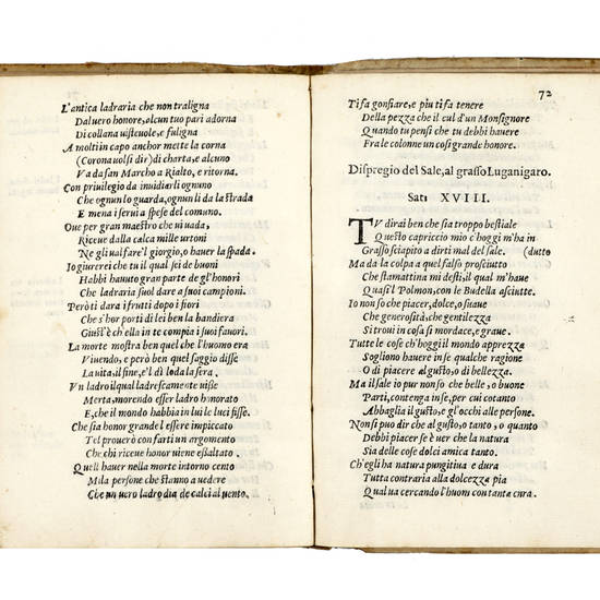 Il primo e secondo libro delle Satire alla Carlona di Messer Andrea da Bergamo...