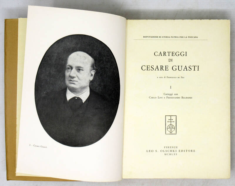 CARTEGGI di Cesare Guasti. A cura di Francesco De Feo.