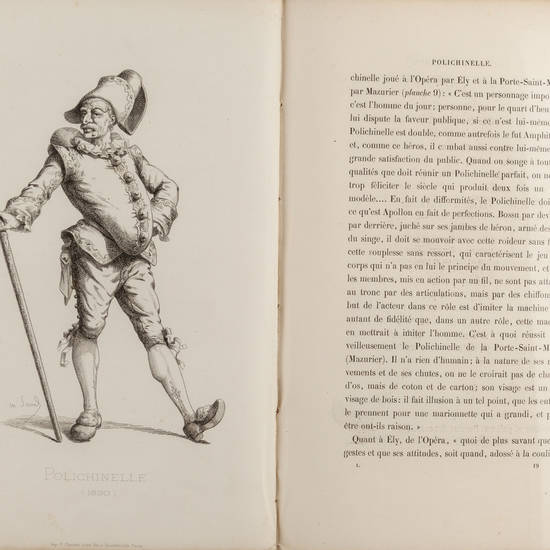 Masques et bouffons (comédie italienne). Texte et dessins par Maurice Sand gravures par A. Manceau preface par George Sand.