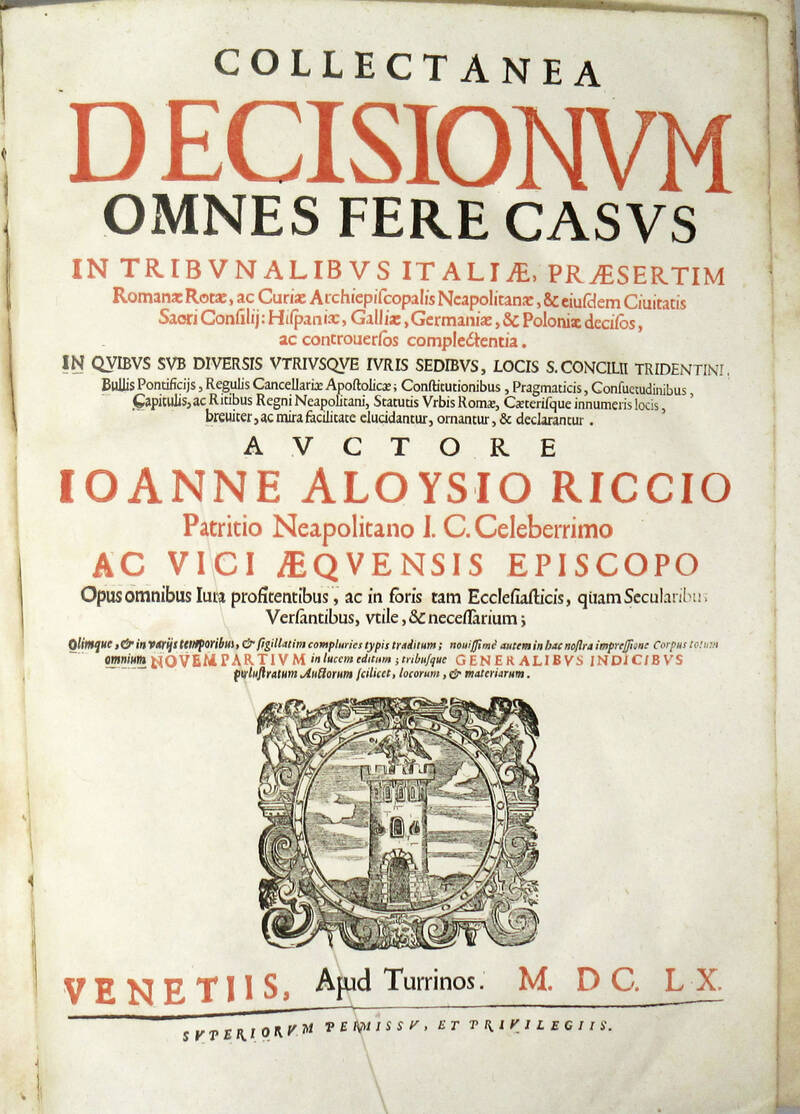 Collectanea decisionum omnes fere casus...Novem Partium... Collectanea decisionum omnes fere casus...Novem Partium...