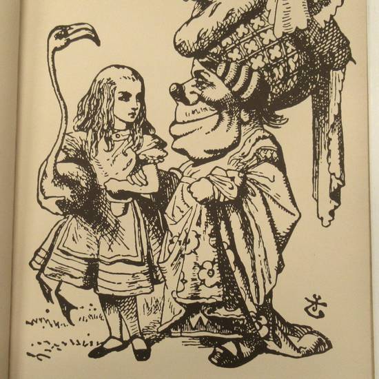 The colorful Alice in Wonderland...With illustrations by John Tenniel.