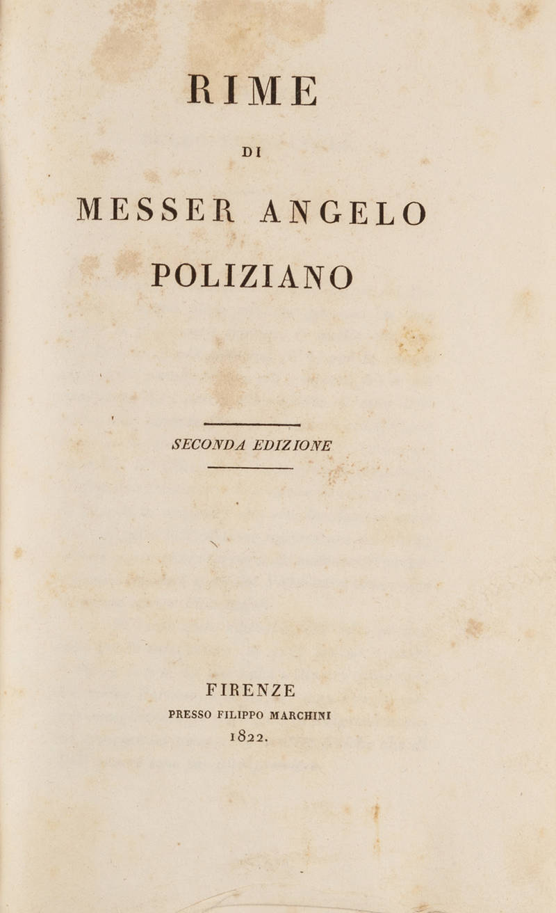 Rime. Seconda edizione.