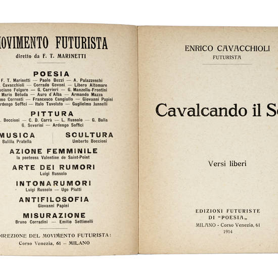 Cavalcando il Sole. Versi Liberi. Cavalcando il Sole. Versi Liberi.