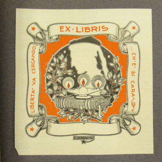 130 Ex-libris italiani moderni allegorie, ecc. Serie V. ed ultima. (Ex-libris ed allegorie).