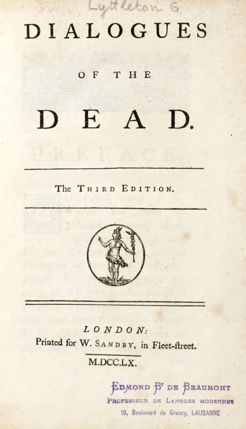 Dialogue of the Dead. The Third Edition.