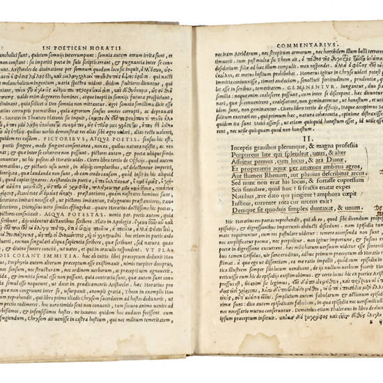 Francisci Luisini Utinensis In Librum Q. Horatii Flacci De Arte Poetica Commentarius. Cum Privilegio Senatus Venetis in Anno XX. Venetiis MDLIIII.