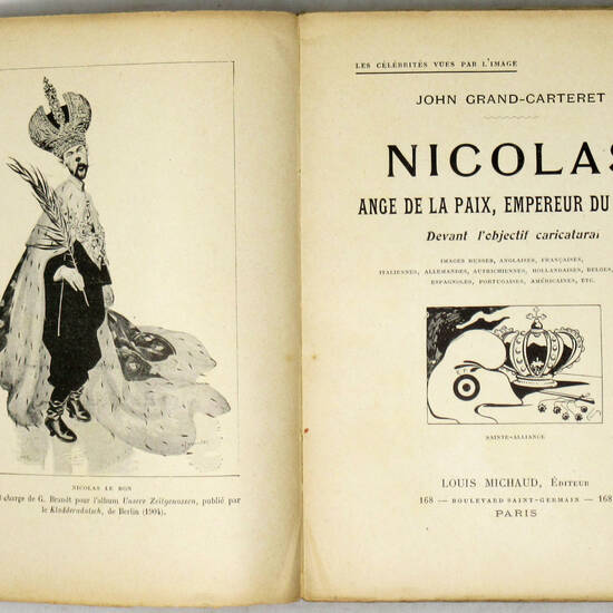 Nicolas ange de la paix, empeur du Knout devant l'objectif caricatural...