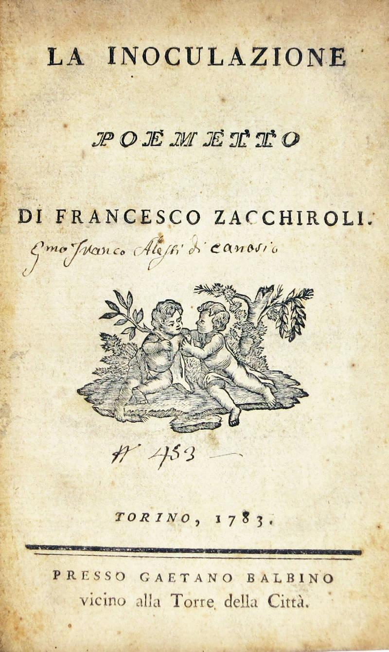 La Inoculazione. Poemetto.