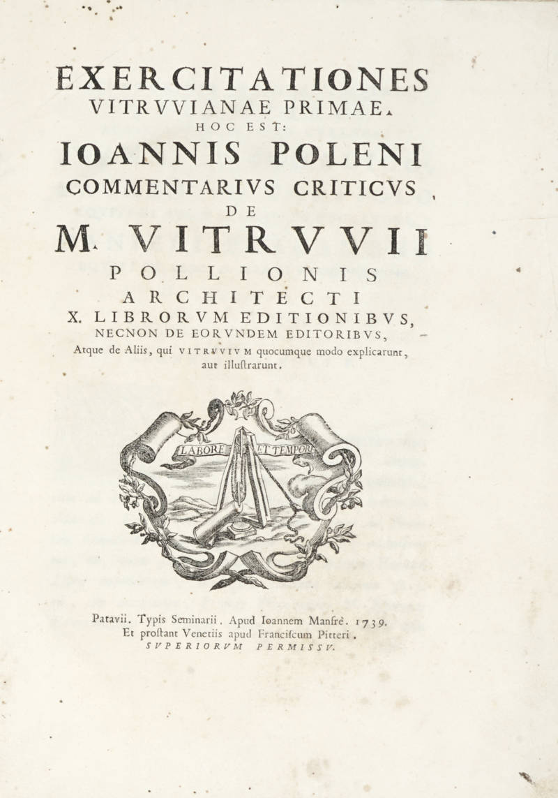 Exercitationes Vitruvianae primae (-secundae-tertiae)...