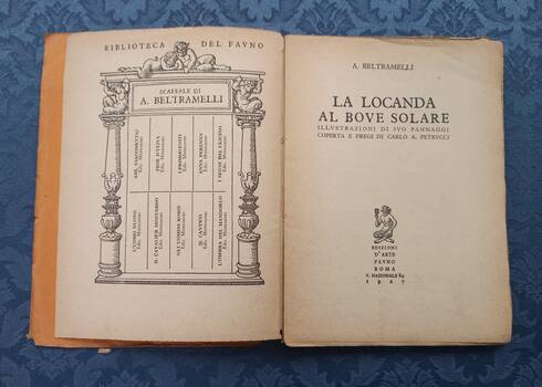 La Locanda al Bove Solare. illustrazioni di Ivo Pannaggi. coperta e fregi di Carlo A. Petrucci. La Locanda al Bove Solare. illustrazioni di Ivo Pannaggi. coperta e fregi di Carlo A. Petrucci.