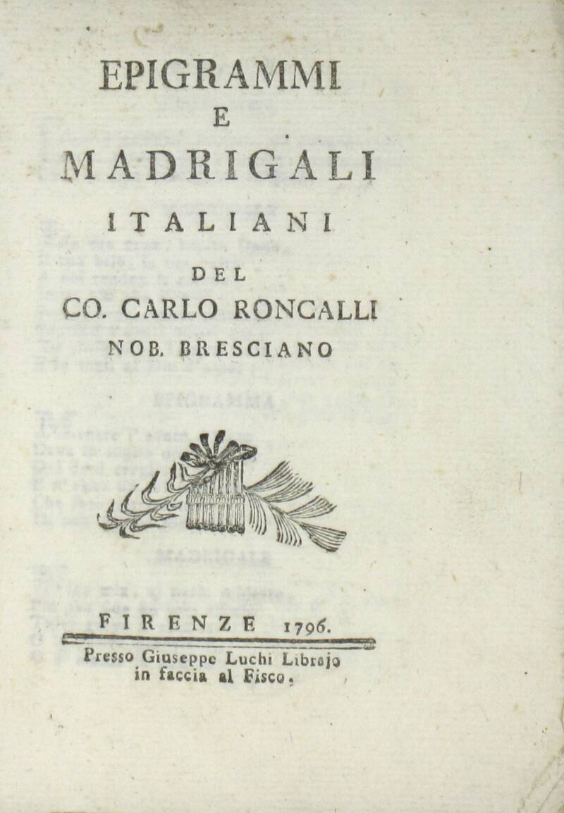 Epigrammi e Madrigali.