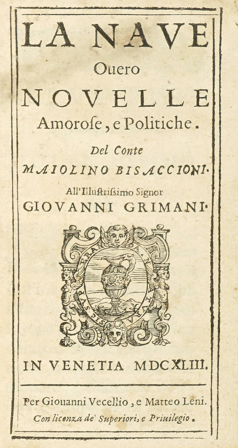 La Nave Overo Novelle Amorose, e Politiche...