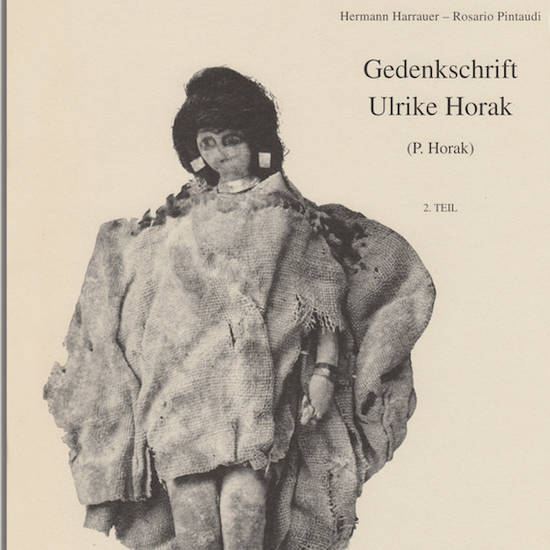 GEDENKSCHRIFT ULRIKE HORAK (P.Horak).