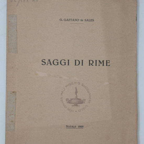 Saggi di rime.
