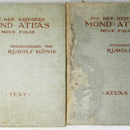 Mond-Atlas. Nach seinen an der Pia-Sternwarte in Triest...bearbeitet...Herausgegeben von Rudolf König. Neue Folge.