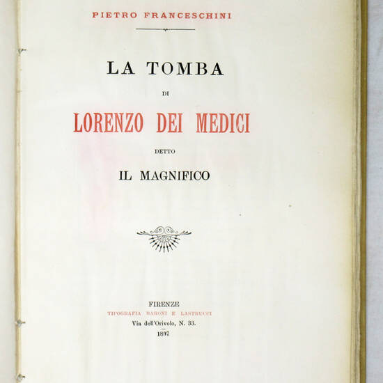 La Tomba di Lorenzo dei Medici detto il Magnifico.
