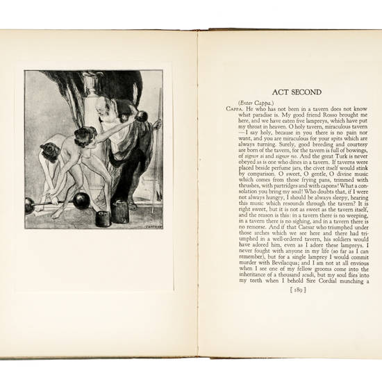 The Works of Aretino. Translated into English from the original Italian, with a critical and biographical Essay by Samuel Putnam. Illustrations by Marquis de Bayros. (Voll. I-II). The Works of Aretino. Translated into English from the original Italian, with a critical and biographical Essay by Samuel Putnam. Illustrations by Marquis de Bayros. (Voll. I-II).