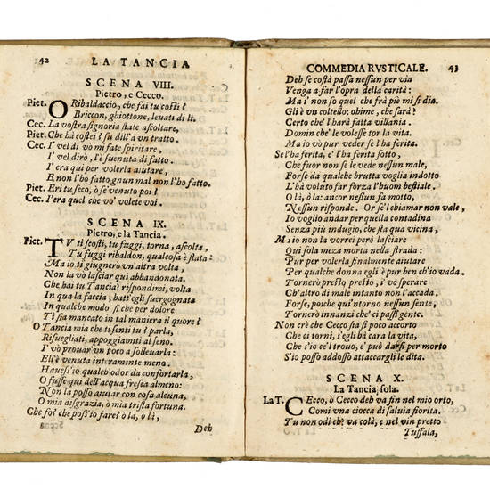 La Tancia. Commedia rusticale. Alla Serenissima Principessa d'Urbino Granduchessa di Toscana.