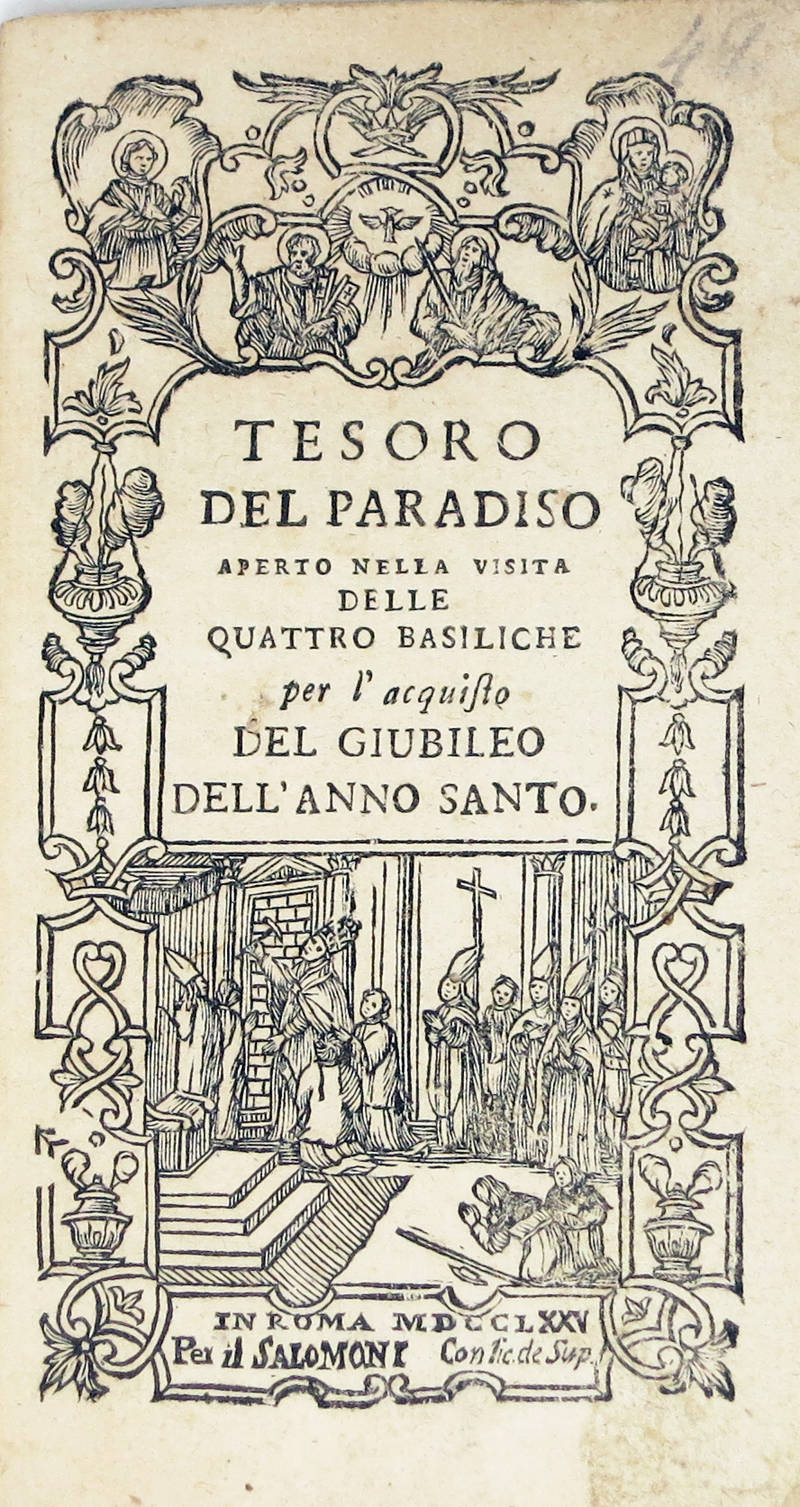TESORO del Paradiso aperto nella visita delle quattro basiliche per l'acquisto dle Giubileo dell'Anno Santo.