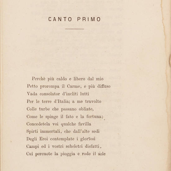 Arrigo da Quarto al Volturno. Cinque Canti.