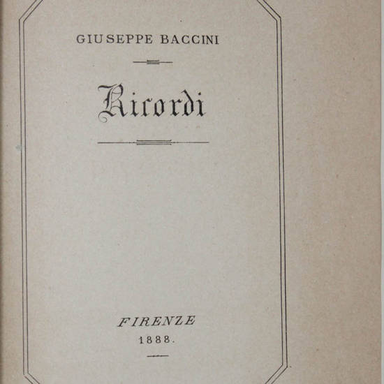 Ricordi.