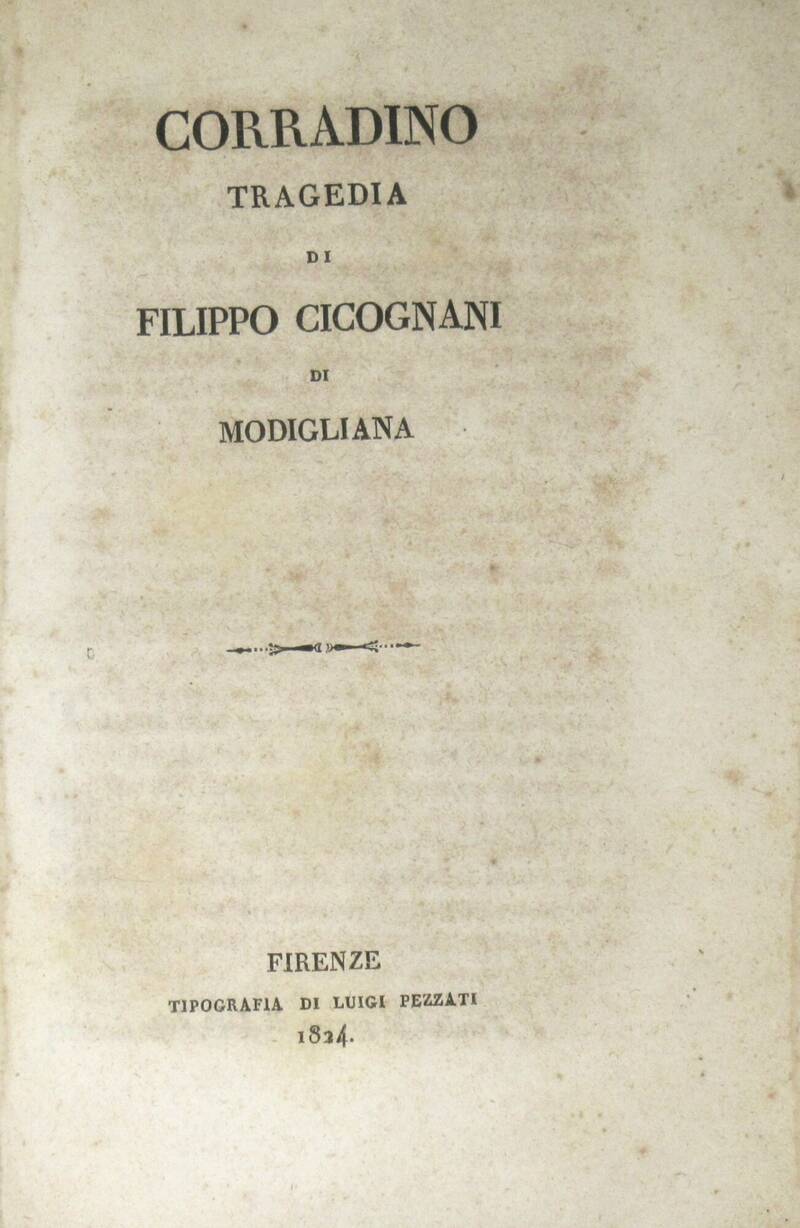 Corradino. Tragedia.