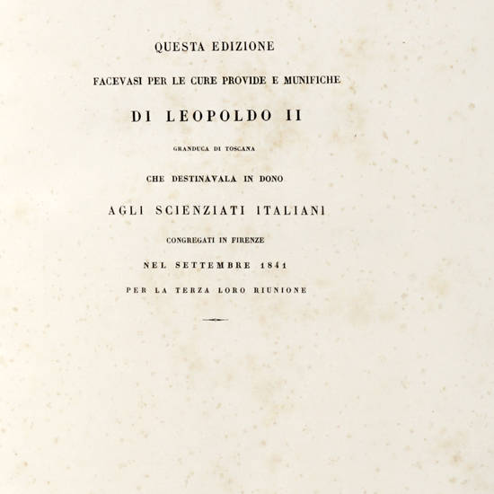 Saggi di naturali esperienze fatte nell'Accademia del Cimento. Terza edizione fiorentina, preceduta da notizie storiche dell'Accademia stessa e seguita da alcune aggiunte.