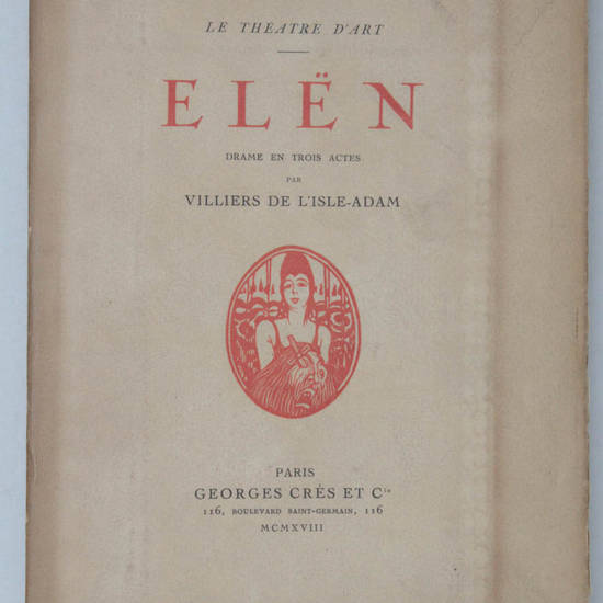 Elën. Drame en trois actes. Édition décorée de compositions originales dessinées et gravées sur bois par Louis Jou.