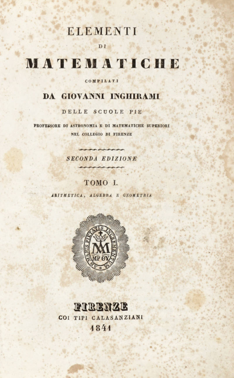 Elementi di matematiche. Seconda edizione. Elementi di matematiche. Seconda edizione.